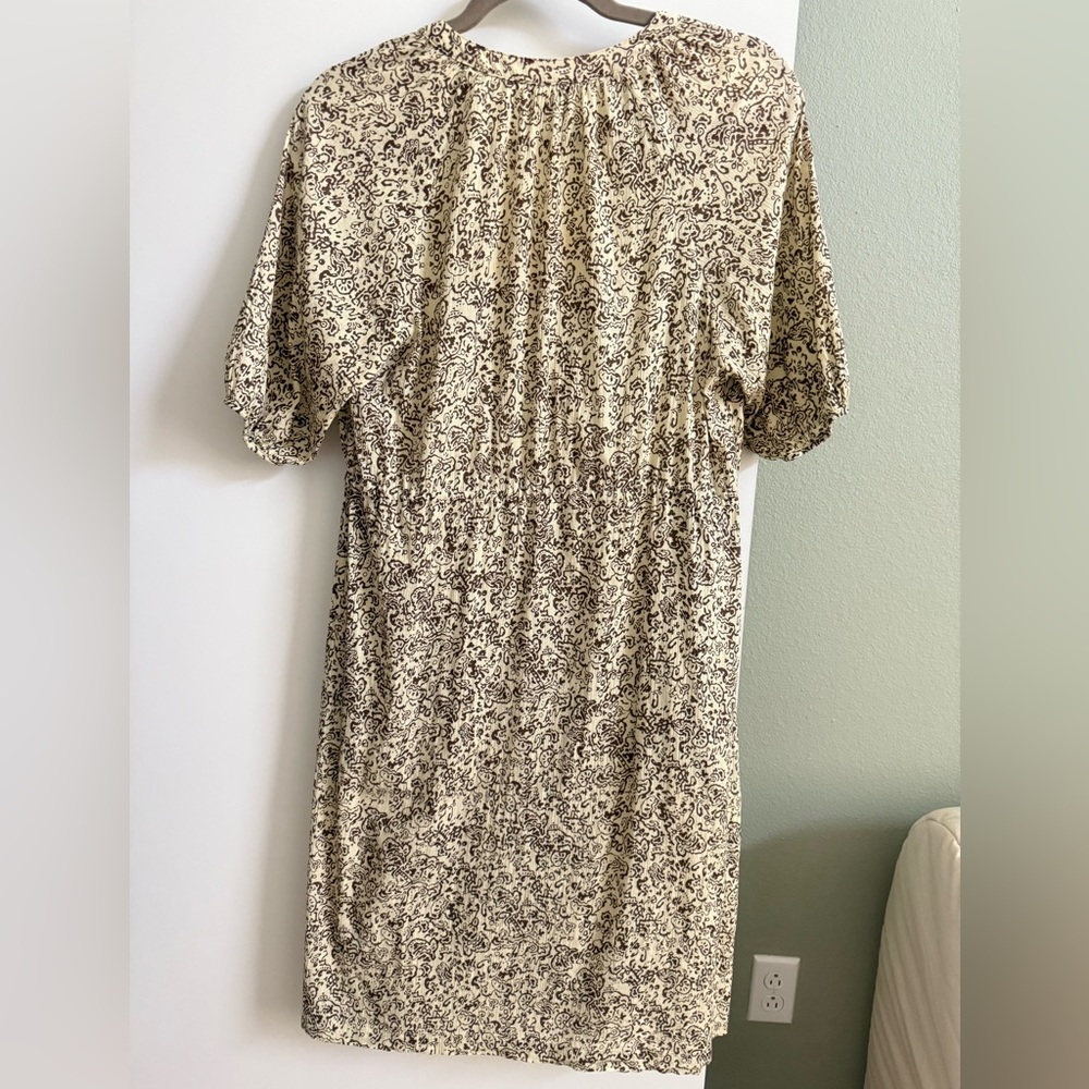 Steve Alan Dress Block Print Cotton Wrap Dress - Picture 2 of 7